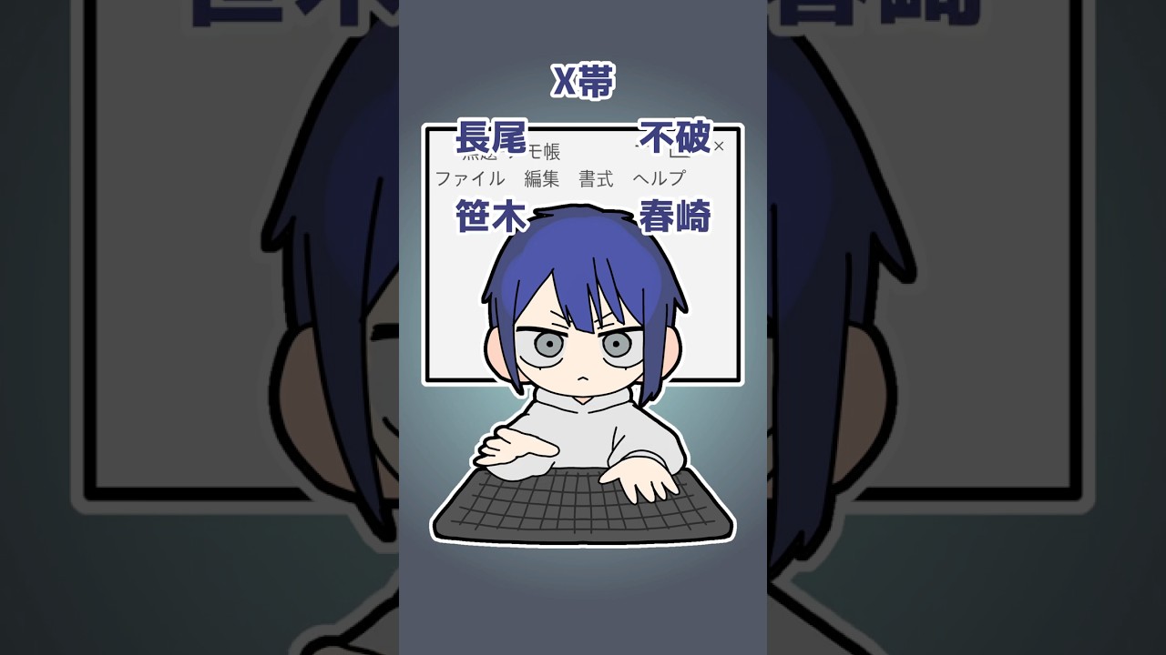 大型企画をメモ帳で管理している長尾景【長尾景/五木左京/にじさんじ】